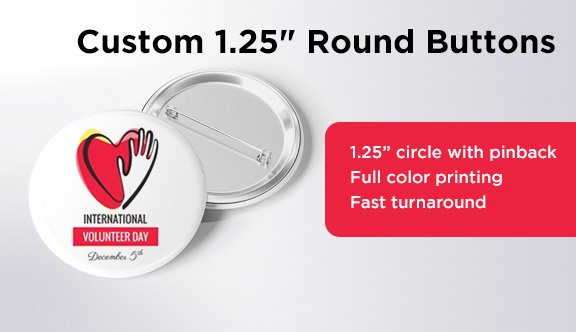 Custom 1.25" Round Button Pins