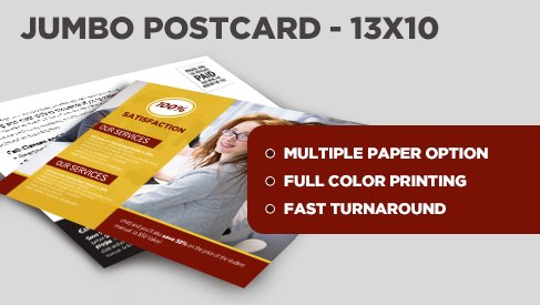 Direct Mail Jumbo Postcard - 13x10