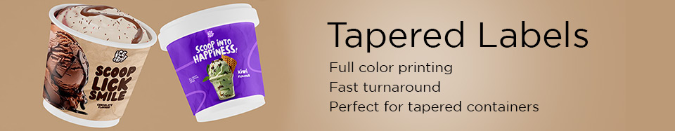 Tapered Labels