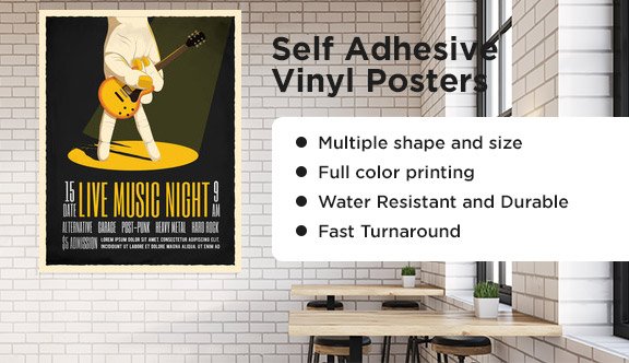 Self Adhesive Vinyl Posters