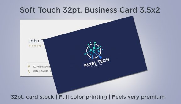 Soft Touch 32pt. Business Card 3.5x2