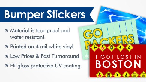 Rectangle Bumper Stickers
