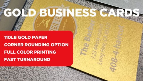 Gold Business Cards