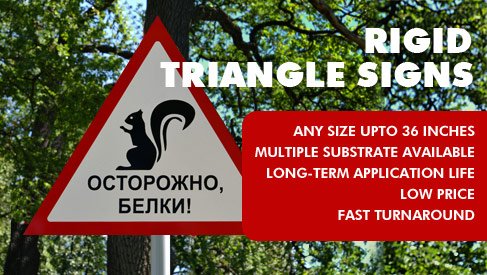 Rigid Triangle Sign 