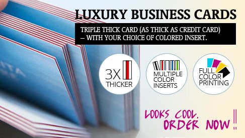 Luxury European Business Cards 3.35x2.17