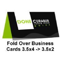 Fold Over Business Cards 3.5x4 -> 3.5x2