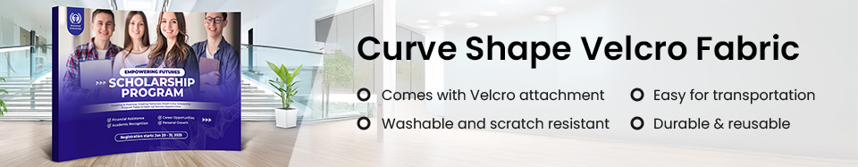 Curve Shape Velcro Fabric