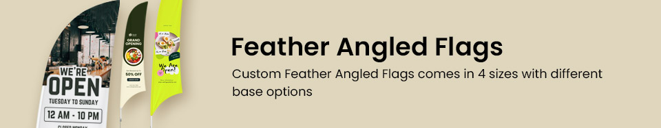 Feather Angled Flags