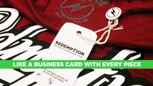 Use your Hang Tag as a Business Card