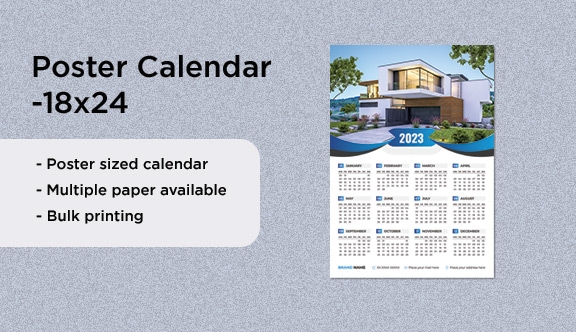 Poster Calendar 18x24