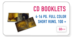 CD or DVD Booklets, from 4 to 16 pages. Works great for a insert