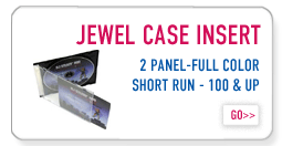 CD or DVD Jewel Case Insert for both regular or slim jewel cases