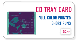 Make it look professional by using tray cards for regular cd jewwl cases