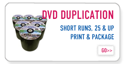 Short Run DVD Duplication with full color printing