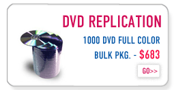 Long Runs of DVD replication. Get 1000 DVDs Replicated with Full Color Offset printing for $683