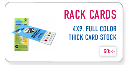 Rack cards are great for marketting & promotions