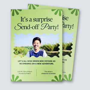 Soft Touch Flat Invitations