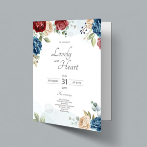 Soft Touch Folded Invitations