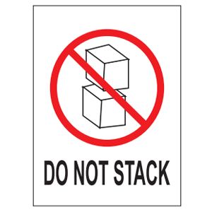 Do Not Stack Labels - 3x4