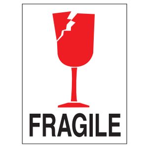 Fragile Labels - 3x4