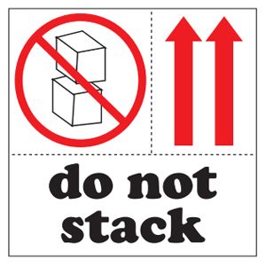 Do Not Stack Labels - 4x4