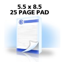 Notepad - 5.5x8.5, 25 Pages/Pad