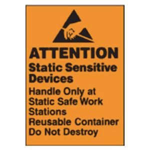 ATTENTION Static Sensitive Labels - 1.75x2.5