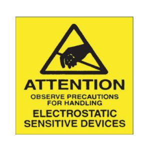 ATTENTION Sensitive Electronic... Labels - 4x4