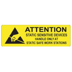 ATTENTION Static Sensitive... Labels - 0.625x2