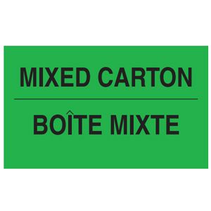 Mixed Carton / Bilingual Labels (French) - 3x5