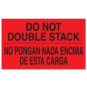 Do Not Double Stack/ Bilingual Labels (Spanish) - 3x5