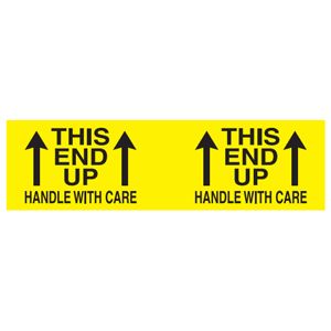 This End Up Handle with Care Labels - 3x10