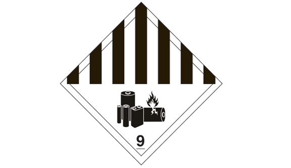 Class 9 Battery Labels - 4x4