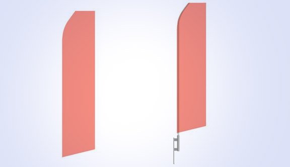 Pink Stock Flag - 16ft