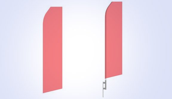 Pink Stock Flag - 16ft