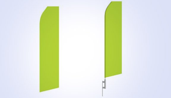 Lime Green Stock Flag - 16ft