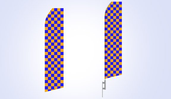 Light Magenta Chessboard Stock Flag - 16ft