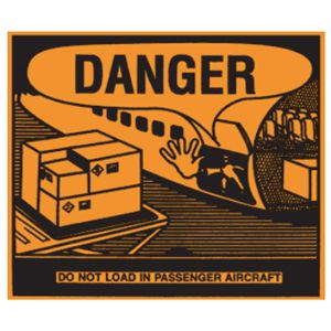 Danger Aircraft Labels - 4.375x5