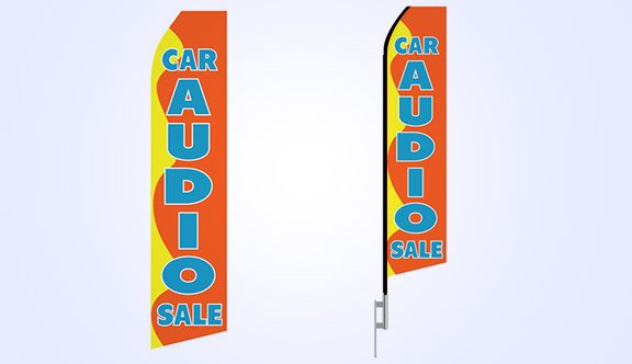 Car Audio Sale Stock Flag - 16ft.