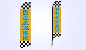 Brakes Service Econo Stock Flag - 16ft.