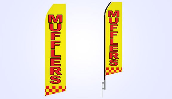 Mufflers Service Stock Flag - 16ft.