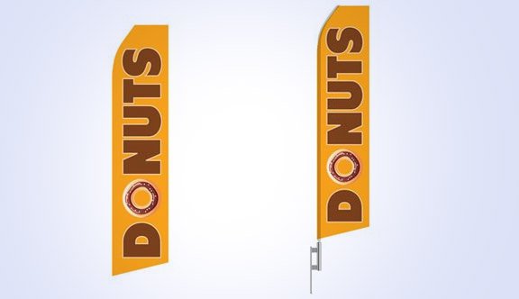 Donuts Stock Flag - 16ft