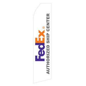 FedEx Authorized Ship Center Stock Flag - 16ft