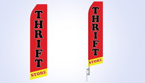 Thrift Store Stock Flag - 16ft