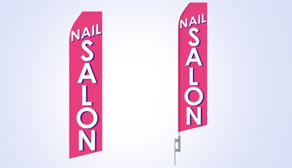 Nail Salon Stock Flag - 16ft