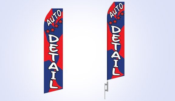 Auto Detailing Service Stock Flag - 16ft