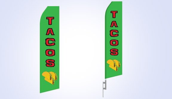 Tacos Stock Flag - 16ft