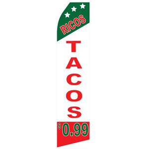 Ricos Tacos Stock Flag - 16ft