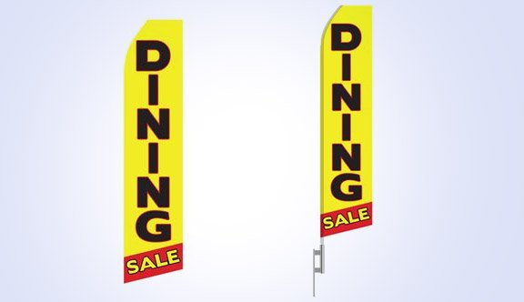 Dining Sale Stock Flag - 16ft