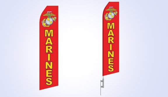 Marines Stock Flag - 16ft